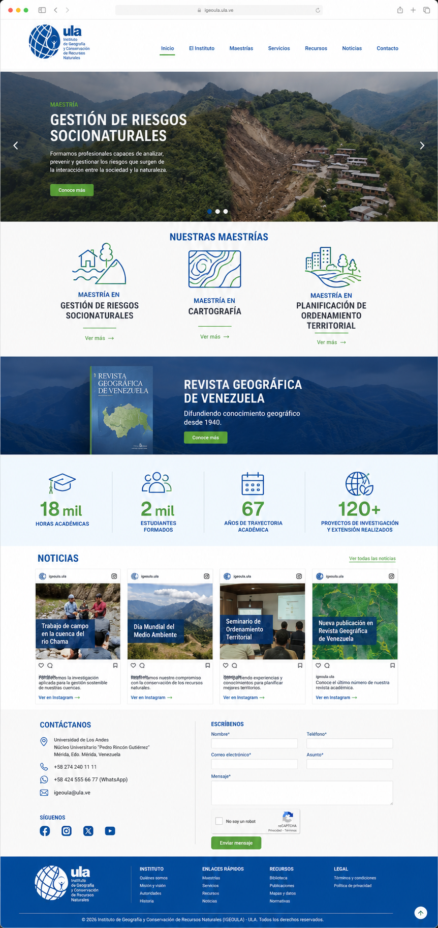 Propuesta Página Web IGEOULA
